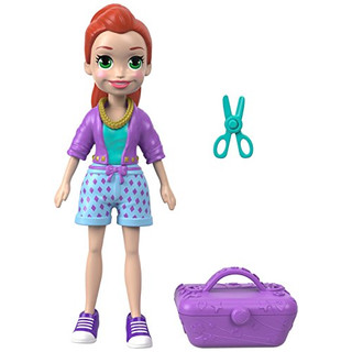 Polly Pocket Mattel FTP71 Active Pose Doll - Totes Cute Lila