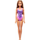 Mattel Barbie Doll Beach - Purple Cheetah Swimsuit (FJD98)