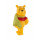 Bullyland 12327 - Spielfigur, Walt Disney Winnie Puuh mit Schal, ca. 6,1 cm groß