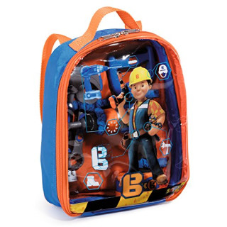 Smoby 360136 Bob der Baumeister Werkzeugrucksack, Blau