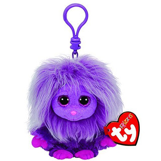 Carletto Ty 37335 - Zwippy Clip Frizzy mit Glitzeraugen, 8.5 cm, lila
