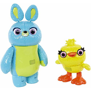 Disney Pixar Toy Story Ducky and Bunny 2-Pack in Movie-inspired Relative Scale Interactive, Talking, For Ages 4 Years Old and Up