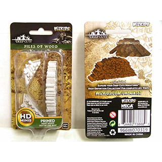 WizKids Deep Cuts Unpainted Miniatures - Piles of Wood - English