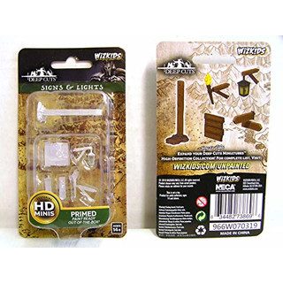 WizKids Deep Cuts Unpainted Miniatures - Signs & lights - English