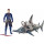 Mattel FYR96 DC Aquaman Vulko 15 cm Figur mit Hammerhai und Rüstung, Spielzeug Actionfiguren ab 4 Jahren