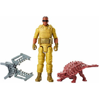 Jurassic World FMM05 Basic Figure Mercenary and Ankylosaurus