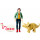 Mattel Jurassic World FMM08 - Zia und Triceratops Actionfigur