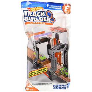 Hot Wheels - DMX48 - Track Builder System Zubehör - Trick Brick - Spielzeugauto Spielset
