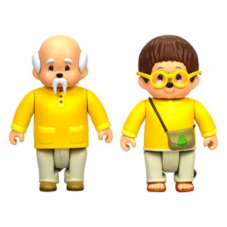 Monchhichi – 81503 – Figur – Articulée Hartholz – Silvius – Set 2, 7,5 cm