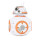 BB-8 plush 30 cm with movement and 5 different original sounds of BB-8 - in Displaybox