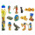 Plastic Miniatures In Toobs-Egyptian 12/Pkg