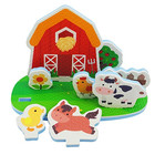 Bieco 19009512 - Badewannen Spielset Bauernhof, 9 teilig