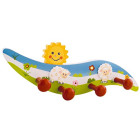 Bieco 23932197 Kindergarderobe Sheep Betty with 4 Hooks