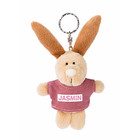 Nici 44625 Keyring Rabbit with T-Shirt Jasmine 10 cm Beige