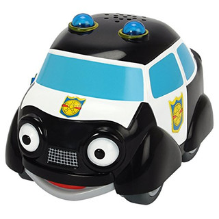 Dickie Toys - Helden der Stadt, Paul Polizei, das Polizeiauto mit Licht, originalen Liedern, Sounds und Freilauffunktion, inkl. Sammelkarte mit Geheimcode