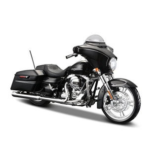 Maisto Harley-Davidson 2015 Street Glide Special : Motorradmodell 1:12, mit Lenkung, beweglichem Ständer und frei rollenden Rädern, 17 cm, schwarz (532328)