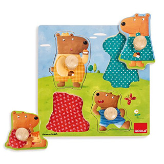 Jumbo Spiele Goula D53119 - Holzpuzzle Bärenfamilie