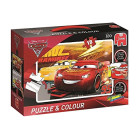 Jumbo Spiele 19616 Disney Cars 3-Puzzle & Colour...