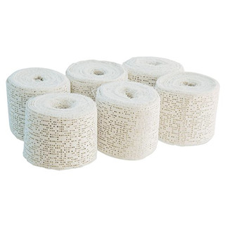 Bieco 76000009 Gipsbinden für Babybauchabdruck, 6 Rollen, weiß