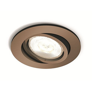Philips myLiving LED Warmglow Einbauspot Shellbark, 1-flammig, rund, kupfer