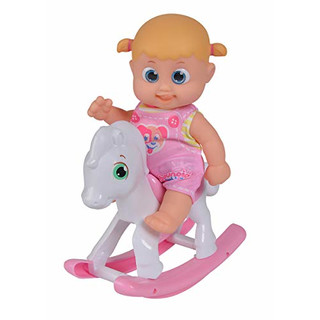Simba 105143326 Bouncin Babies Little Bonny mit Schaukelpferd, One Size