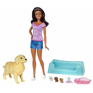 Barbie – Coffret Geburt der Welpen # 1 Puppe Ankleidepuppe, fdd44
