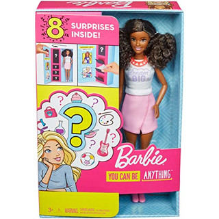 Barbie GFX85 Karriere Überraschungs Berufe Puppe mit 2 Überraschungsoutfits und 8 Überraschungen, Puppen Spielzeug ab 3 Jahren