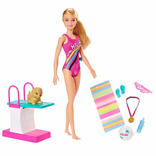 Mattel Barbie Dreamhouse Adventures - Swim n Dive Doll And Accessories (GHK23)