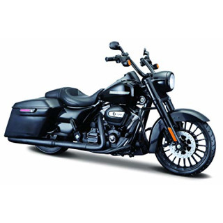 Maisto Harley-Davidson Road King Special: Originalgetreues Motorradmodell 1:12, lenkbare Gabel, beweglicher Seitenständer, 20 cm, schwarz (532336)