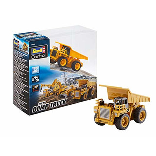 Revell Control 23495 RC Baufahrzeug Kipplaster, 40MHz, Akku ferngesteuertes Auto, gelb-orange, 10 cm