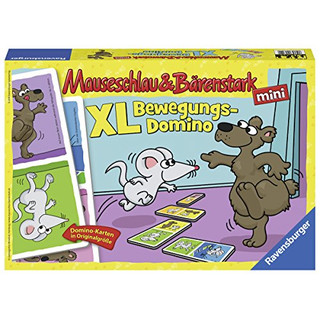 Ravensburger 21354 Mauseschlau und Bärenstark:  XL Bewegungs-Domino