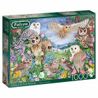 Jumbo 11286 Falcon de Luxe - Owls in The Wood 1000 Piece...