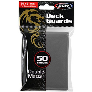 BCW Deck Guard - Double Matte - Gray