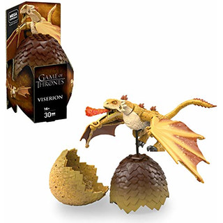 Mega Construx GMP01 - Mega Construx Probuilder Game of Thrones Drachenei Viserion inkl. Drache zum Zusammenbauen, originalgetreues Bauerlebnis, Bauset für Kinder und Sammler ab 16 Jahren