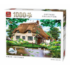 KING 55861 Puzzle Swan Cottage 1000 Teile, Vollfarbig, 68...