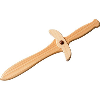 Schrödel J.G. "Dolch": Holzschwert für Ritter- und Piratenspiele, aus robustem Echtholz, ideale Faschings- und Mittelalterausrüstung, 30 cm, hellbraun (980 0120)