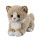 Deine Tiere mit Herz Bauer Spielwaren Katze: Liegendes Kuscheltier aus softem Plüsch, ideal zum Liebhaben und Verschenken, 18 cm, beige (12502)