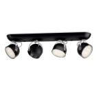 Philips myLiving LED Spotbalken Dyna 4-flammig, schwarz