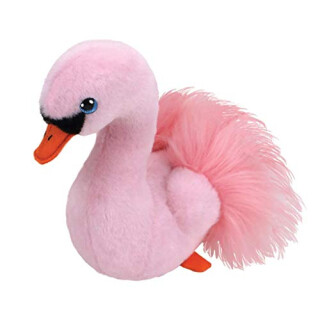 TY 41034 Odette, Schwan pink 15cm Beanie Babies, Mehrfarbig