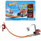 Hot Wheels Mattel FFF62 Rennbahn Kran Chrasher mit 5 Autos