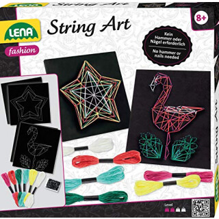 String Art Flamingo & Stern, Faltschachtel