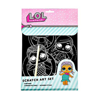 Undercover 240710 - L.O.L. Surprise - Schreibwaren Set, Scratch Art Set