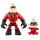 Incredibles 2 Disneys 2-3-Inch Precool 2-Pack Mr Incredible and Jack Pre Cool Figure