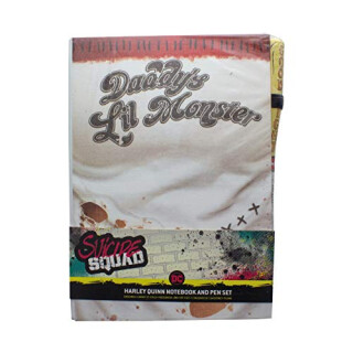 Paladone 5055964727451 Harley Quinn Suicide Squad Notebook | 200 Lined Bound Pages Hardback | Ideal for Back to School, Home or Office