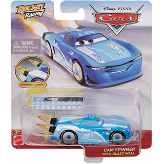 Mattel Disney Cars: XRS Rocket Racing - Cam Spinner with Blast Wall (GKB93)