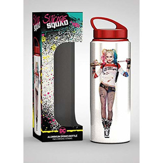 DC Comics Ltd, Suicide Squad, Harley Quinn, Aluminium-Trinkflasche, 7,2 x 7,2 x 21,7 cm