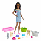 Barbie FXH12 Plan ‘n Wash Pets Doll and Playset,...