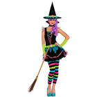 amscan 997499 Teens Neon Witch Costume Age 10-12 Years-1 Pc