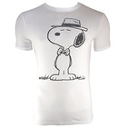 T-Shirt Die Peanuts: Snoopy mit Hut und Fliege (L)