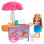 Barbie GHV76 - Club Chelsea Imbisswagen Spielset mit Puppe (blond), Tier und Zubehörteilen, Spielzeug ab 3 Jahren